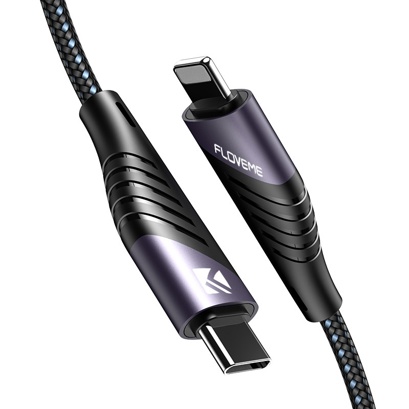 PD20w fast suitable for Apple phone cable, lightweight woven 9V2.3A flash charging data cable_voghion.com