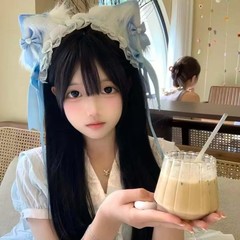甘いロリータ猫耳ヘアバンドリボンヘアピン kc ヘアフープ獣耳ロリータヘアピン
