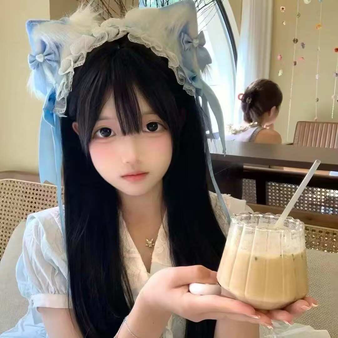 甜美lolita猫耳发带蝴蝶结发夹kc发箍兽耳lo娘头饰洛丽塔耳朵发夹