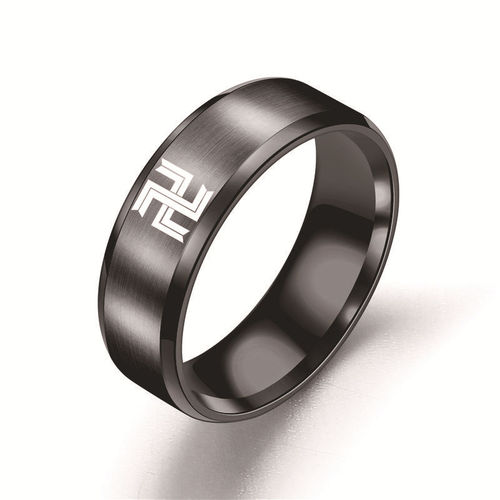 Tokyo swastika Avengers stainless steel ring Ryuguji Ken cos two-dimensional animation titanium ring Sano Manjiro
