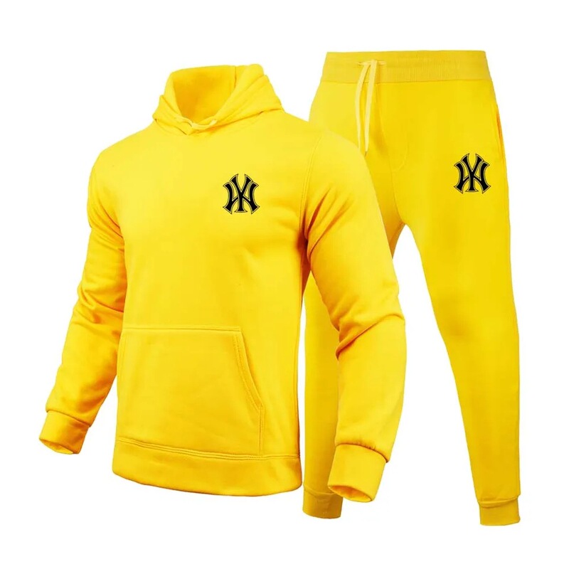 2-Piece Tracksuit Set: Hooded Sweatshirt + Drawstring Pants Men's Sports Hoodie Running Sports Clothing Men's Products