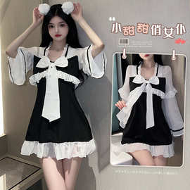 女仆装cos可爱女佣猫咪大码少女lolita连衣裙洛丽塔cosplay服装