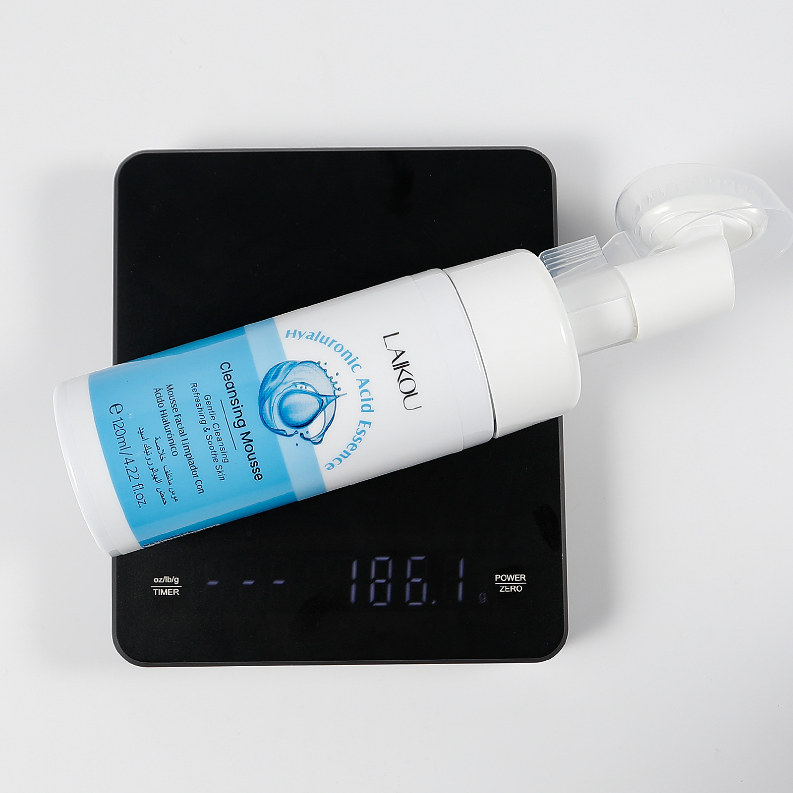 LAIKOU Hyaluronic Acid Cleansing Mousse 120ml New packaging Facial pore-cleaning skin care products manufacturer wholesale undefined