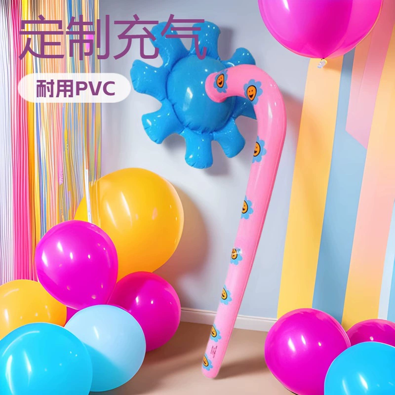 Производитель надувных игрушек для детей из ПВХ: длинная палочка-подсолнух, индивидуальный заказ