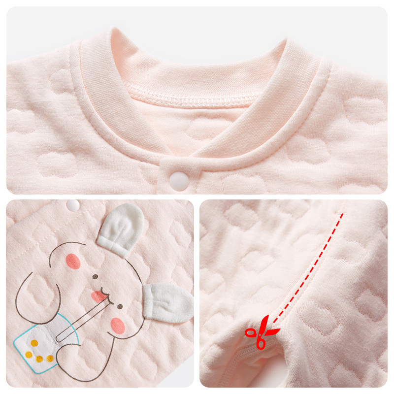 Bebé ropa de otoño traje de otoño e invierno Bebé Delgado acolchado cardigan dividido niños y niñas de cintura alta Calzoncillos largos ropa interior térmica para niños