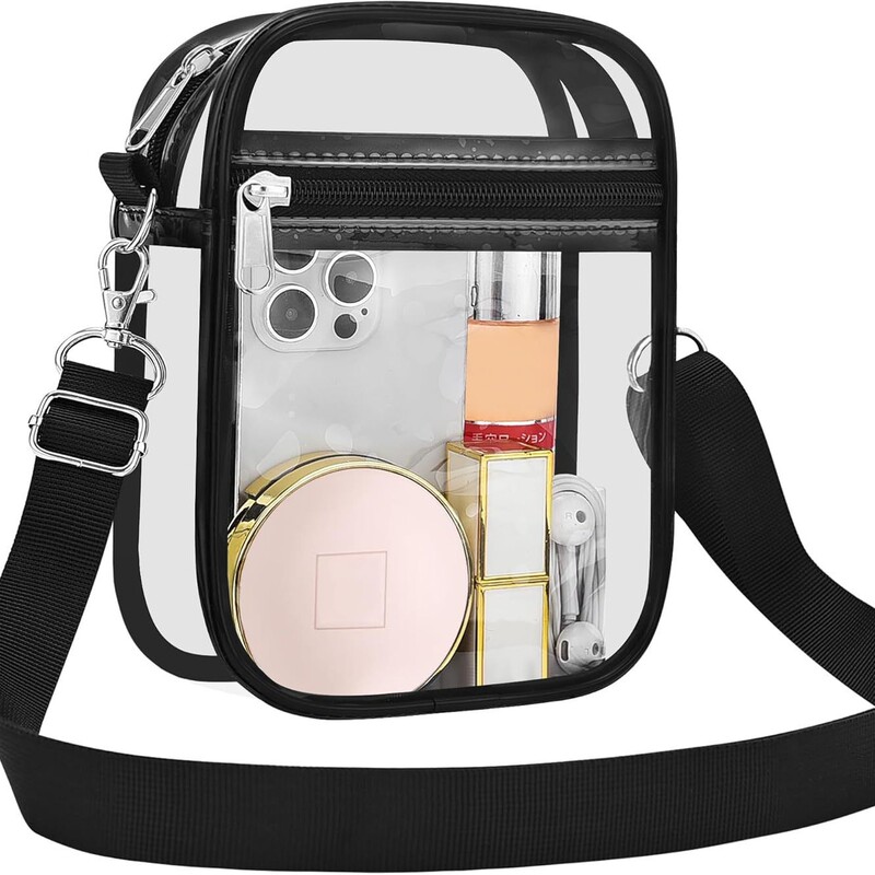 Uspeclare Transparent Wallet Stadium Approved Crossbody Bag Unisex Crossbody Bag Uspeclare Transparent Wallet Stadium Approved Crossbody Bag Unisex Crossbody Bag