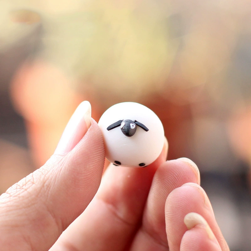 Мох Микро Пейзаж Сочные Мультяшные Овцы Экологические Украшения От Бутылок Микро Пейзаж Горшечные Садовые Украшения