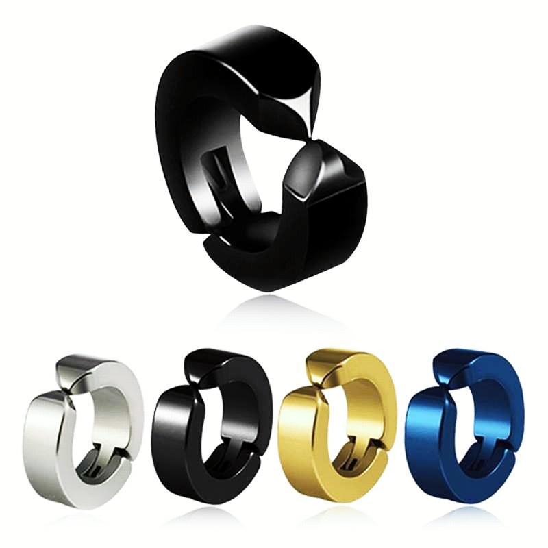 Men's ear clips stainless steel
