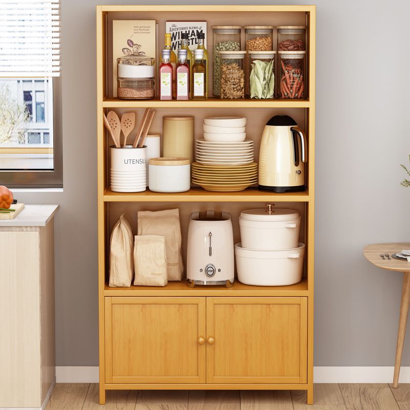 Salón de estar armario multicapa contra la pared estante de madera sólida simple gabinete de suelo cubierta de paneles suministros almacenamiento estante de almacenamiento