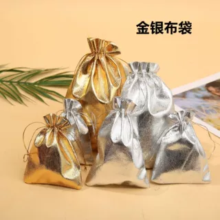 厂家直销定制金布袋银布袋首饰袋珠宝袋礼品袋束口袋珠宝收纳袋