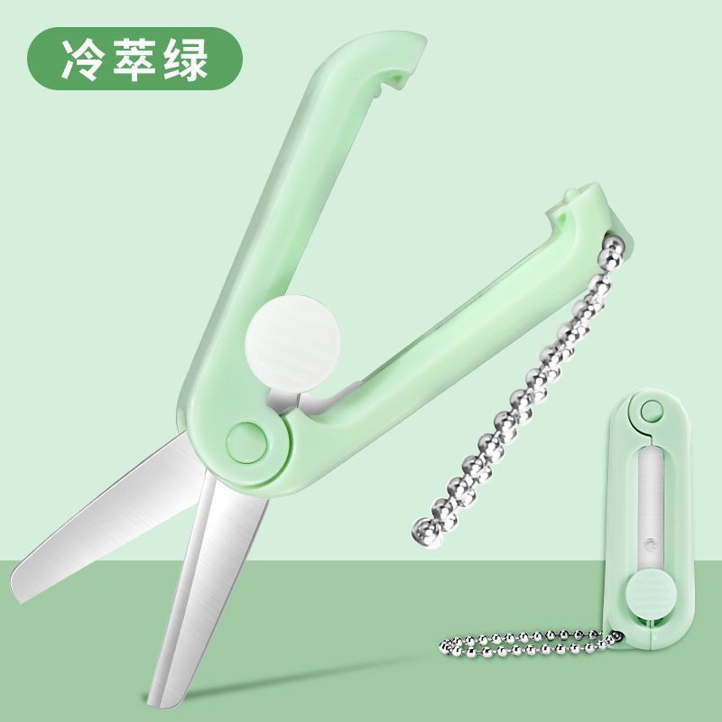 Jinda Rimei mini tijeras tijeras pequeñas hechas a mano tijeras retráctiles portátiles tijeras multifuncionales para papelería doméstica