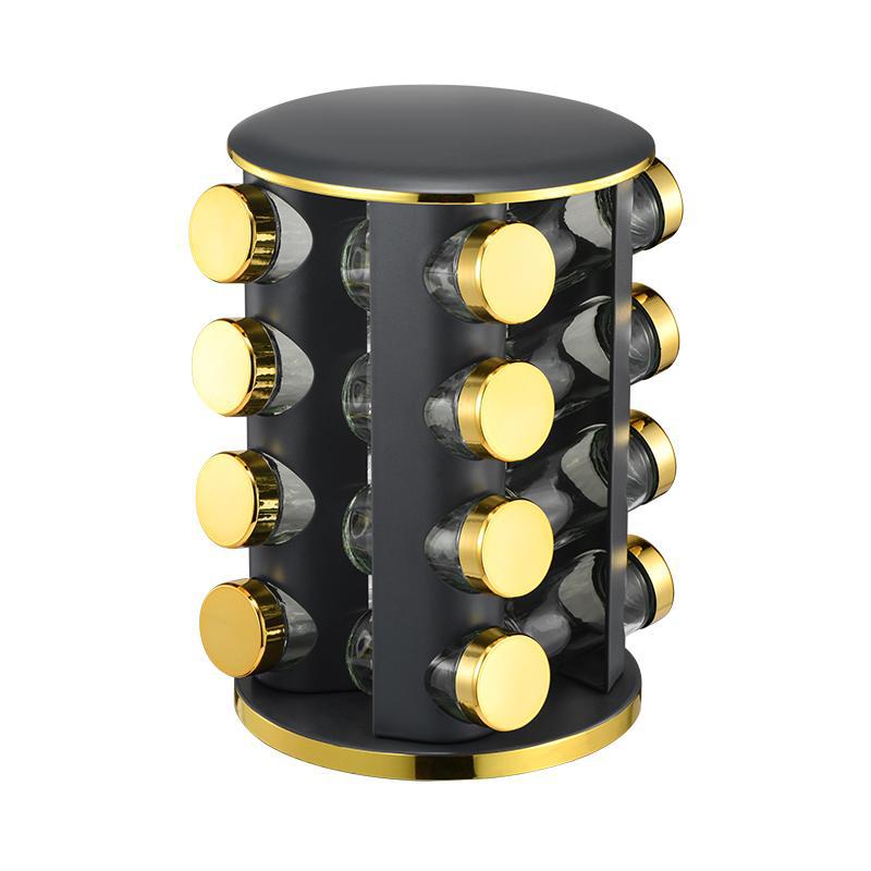 Estante de condimento redondo de Phnom Penh giratorio, suministros de cocina, frasco de condimento para el hogar, frasco de condimento de tres/cuatro/cinco filas