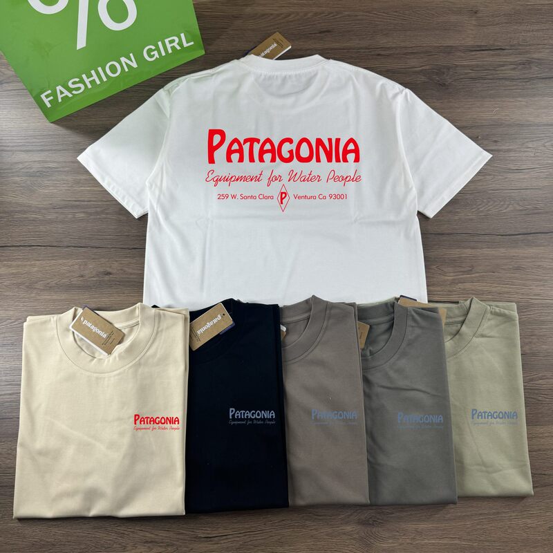 Cross-Border Foreign Trade Patagonia Summer Classic High-Quality Casual Outdoor Couple's Style 6-Color Short-Sleeve T-Shirt Trendy Cross-Border Foreign Trade Patagonia Summer Classic High-Quality Casual Outdoor Couple's Style 6-Color Short-Sleeve T-Shirt Trendy