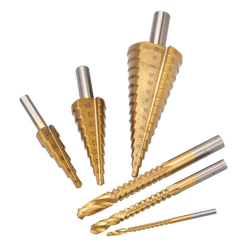 Venta directa de fábrica, juego de 6 brocas de torreta para taladro eléctrico, herramienta perforadora, broca helicoidal con dientes de sierra para ranuras, broca para carpintería