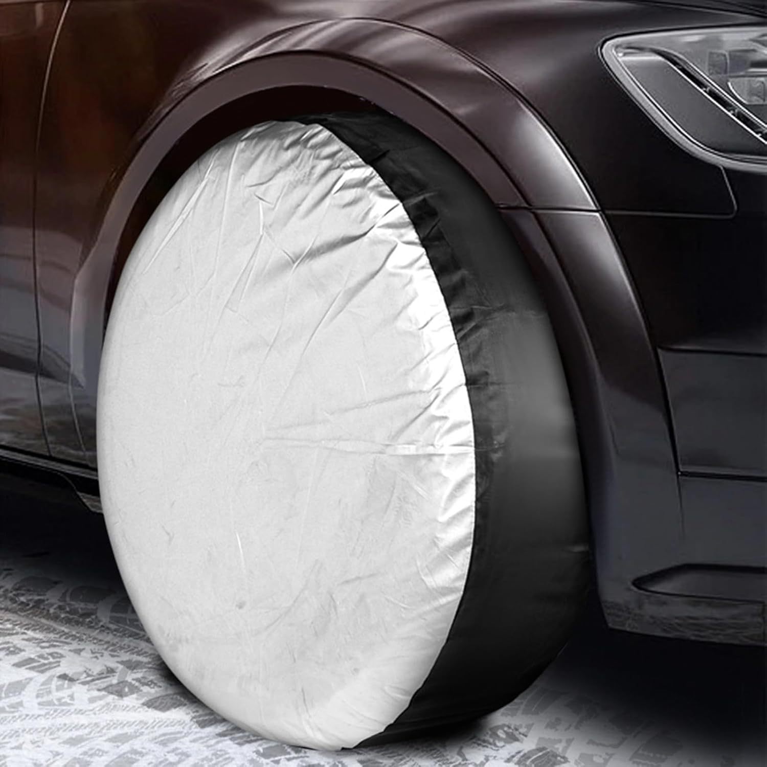 Amazon's Best-Selling 190t Polyester Taffeta Tire Cover, Car Spare Tire Cover, Snow Tire Storage Bag, Wheel Protection Cover
