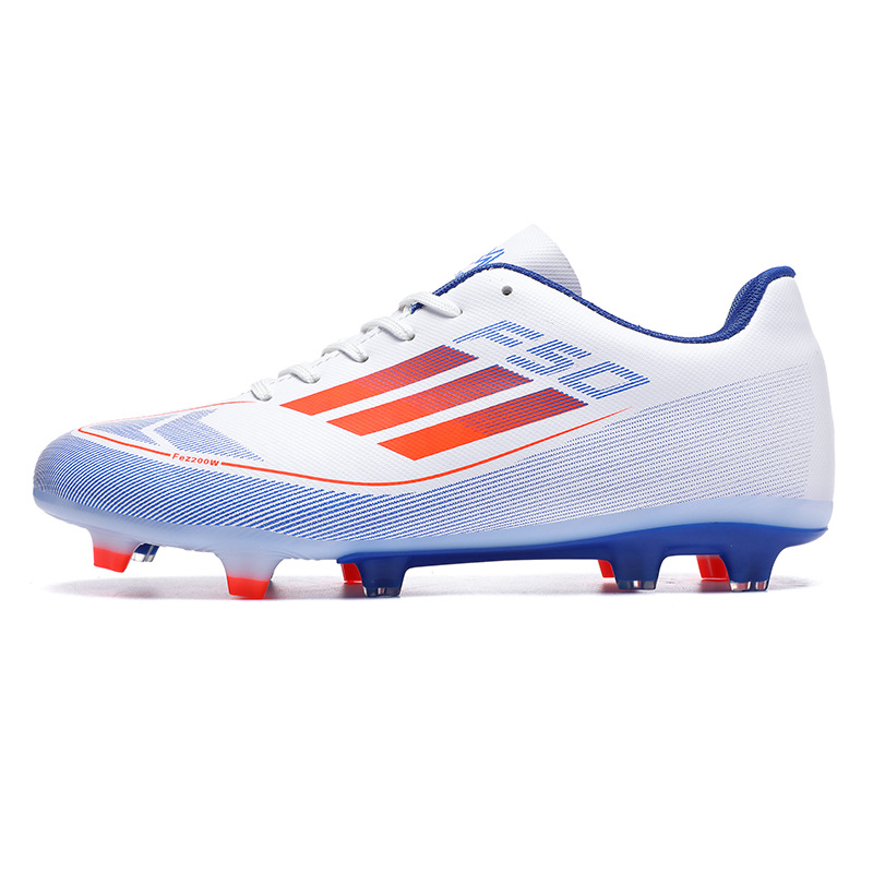 2025 nuevos zapatos de fútbol transfronterizos para hombres y mujeres, zapatos de entrenamiento de entrenamiento de clavos de clavos de juventud