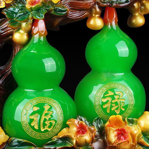 Factory direct sales Crystal Money Tree Double Gourd Lucky Ornaments Entrance Desktop Decoration Gift Ornaments One Piece Dropshipping