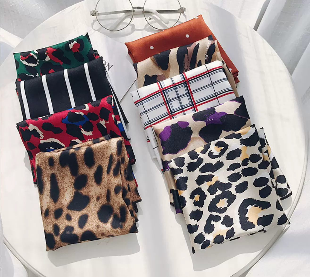 现货礼品小方巾酒店移动银行空姐仿真丝职业LOGO丝巾厂家丝巾定制