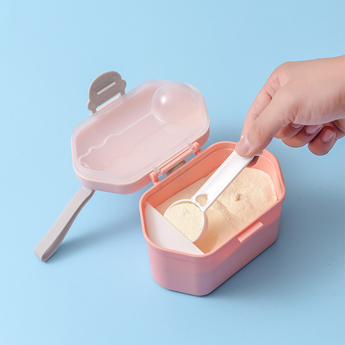 Milk powder box baby portable large capacity milk powder sealed jar complementary food box storage box rice powder box milk powder grid wholesale