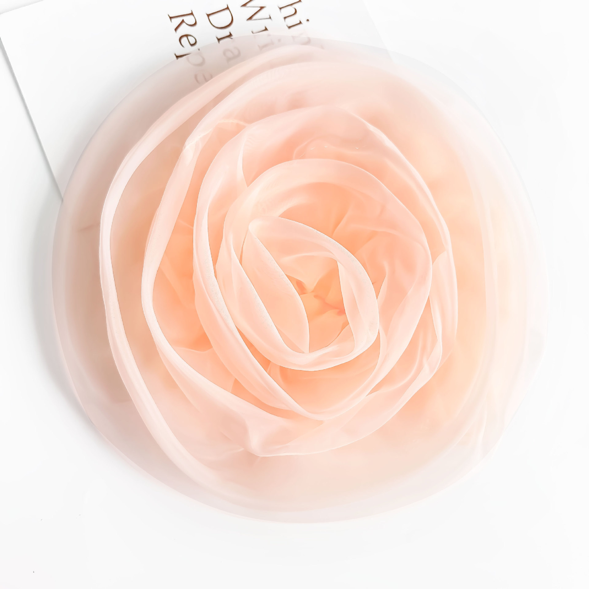 3D ogan camellia hecha a mano DIY material de decoración de cabello vestido de boda vestido de baile accesorios de ropa de espectáculo