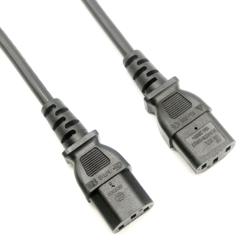 0.75平方全铜三芯品字尾电源线 SAA KC 3C认证品字头电动车充电线