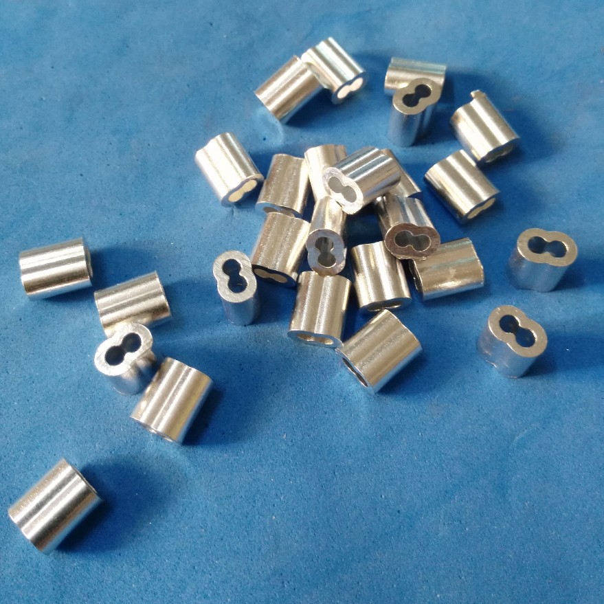 供应钢丝绳铝套  压接铝套 ，铝扣，铝夹，铝套管，质量保证