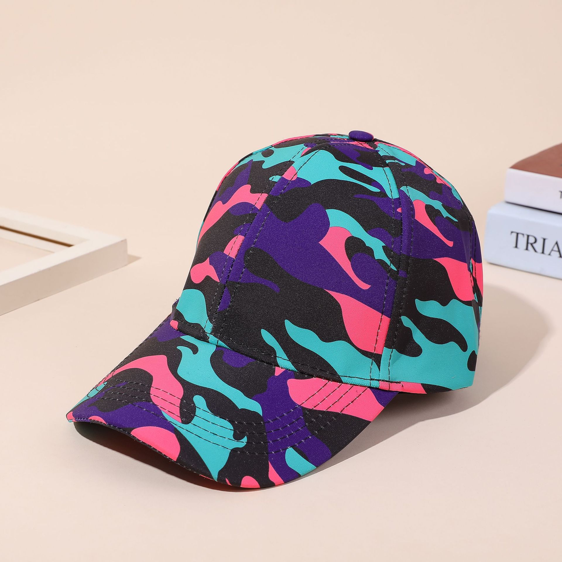 Nueva gorra de béisbol de camuflaje moda de la calle hip hop de las mujeres gorra de pico europea y americana gorra de béisbol de la moda al aire libre del verano de los hombres