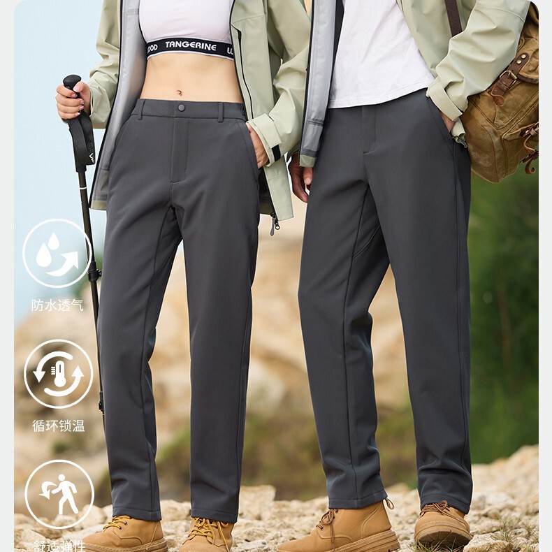 Charge pants men's autumn and winter new outdoor windproof waterproof sports leisure hiking women's plus size work pants