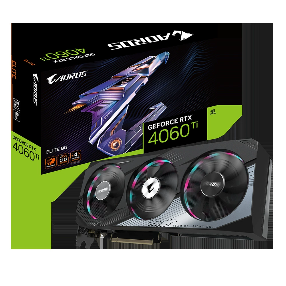 Оптовые продажи маленьких скульптур Aorus GeForce RTX4060Ti Elite 8G DLSS3 киберспорт карта