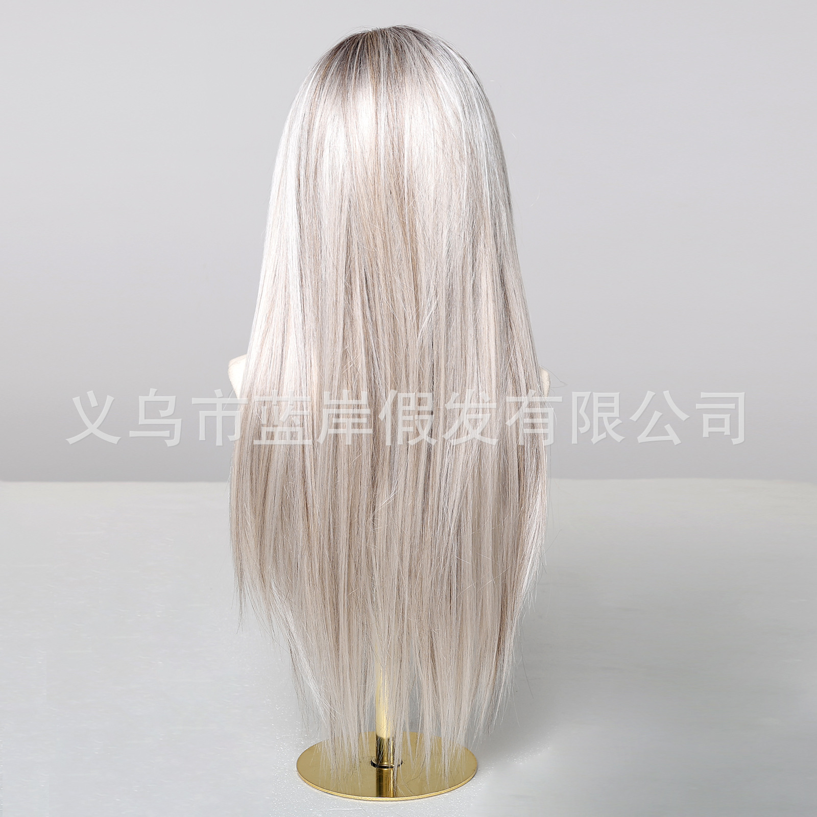 13*6 encaje todo el casco transfronterizo europeo y americano lace peluca punto medio degradado blanco dorado temperamento diario wigs