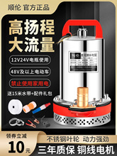直流潜水泵12V24V抽水泵48V60V家用电瓶电动车小型农用灌溉抽水机