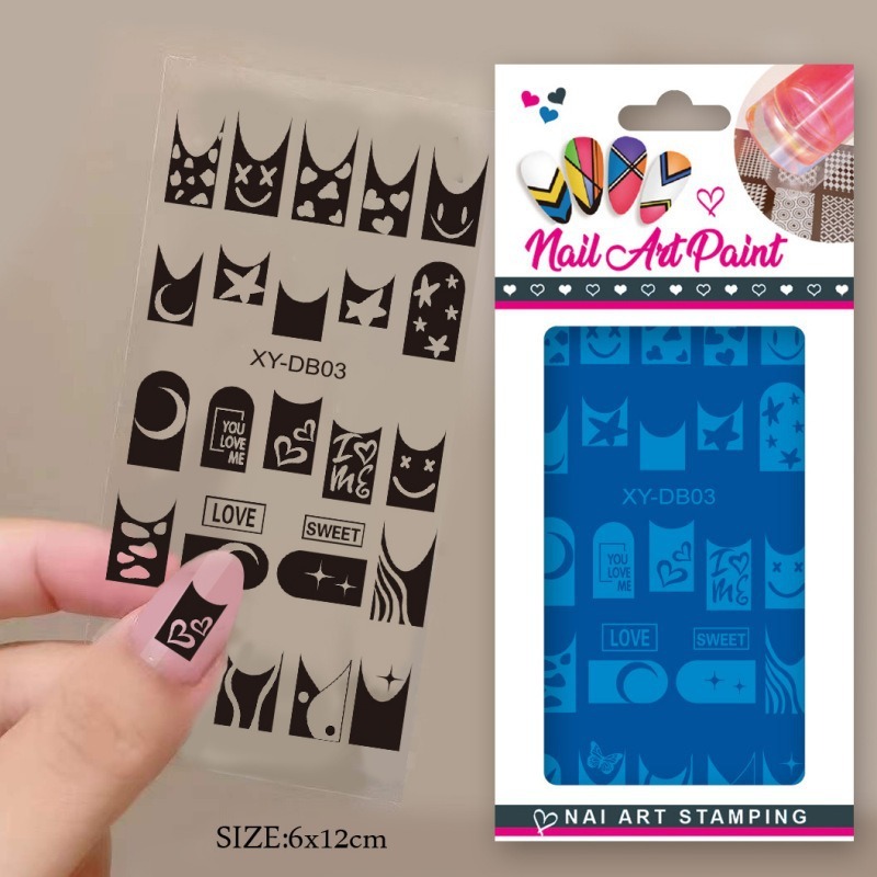 鋼板マニキュアプレート DIY ペイントマニキュア印刷転写テンプレート複雑な印刷鋼板マルチスタイルマニキュアツール|undefined