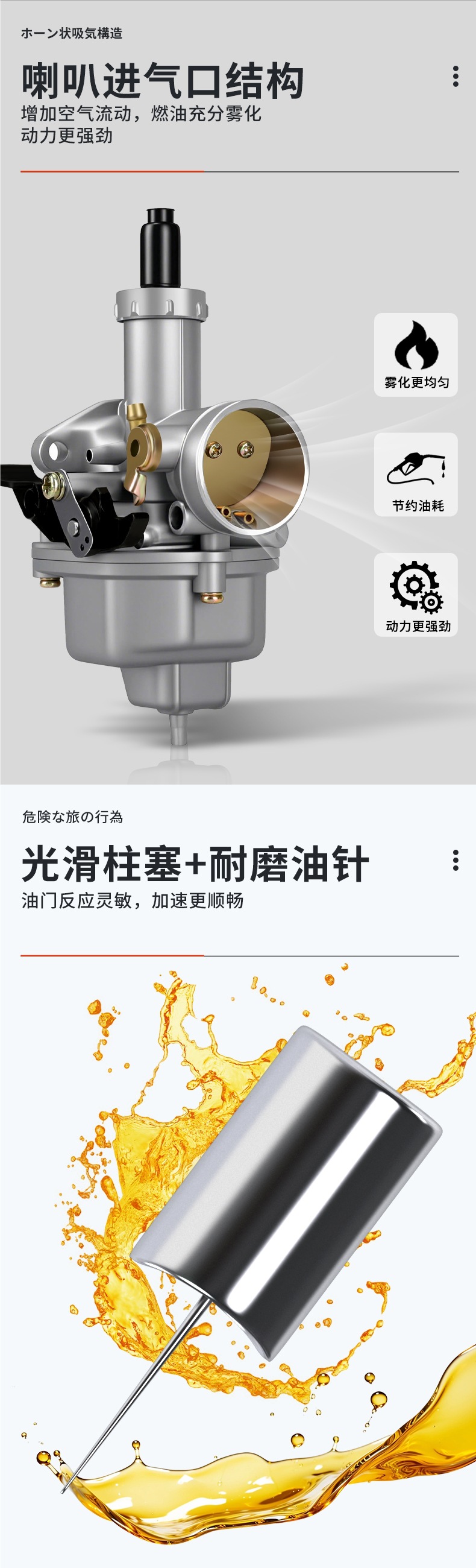Motorcycle Cg125 150 Universal Carburetor Men's Qianjiang Zongshen Loncin Jialing Three-Wheel Pz26/27/30