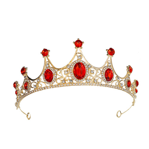 Cross-border bride accessories alloy headdress for girls' birthday gifts hair accessories for girls crown fashion headband princess crown