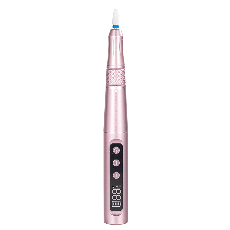 Pulidora de uñas de alta velocidad transfronteriza, máquina portátil silenciosa para remover y pulir uñas, amoladora eléctrica de uñas para el hogar, personalizable.