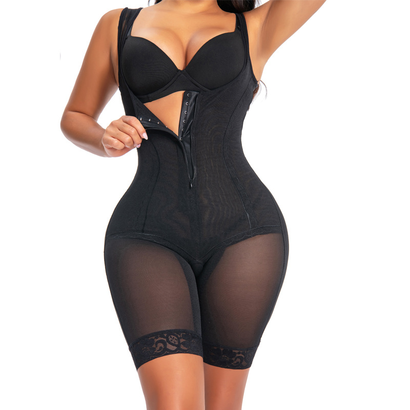 New Cross-border Large Size Body Shaping Clothes Women's Postpartum Belty Shaping One-piece Zipper-breasted European and American-style Body Shaping Clothes
