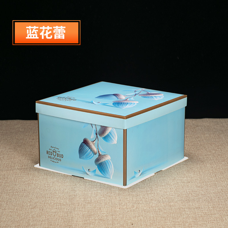 Caja de embalaje de pastel 6 pulgadas 8 pulgadas 10 pulgadas 12 pulgadas 14 pulgadas caja cuadrada de cartón de cumpleaños caja redonda caja de embalaje de pastel