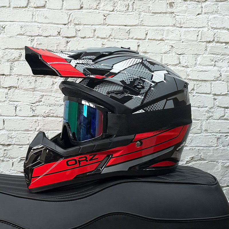 Casco de coche eléctrico todoterreno para hombre de bicicleta de montaña Casco completo de descenso para adultos Casco de rally para niños europeos Casco transpirable image 8