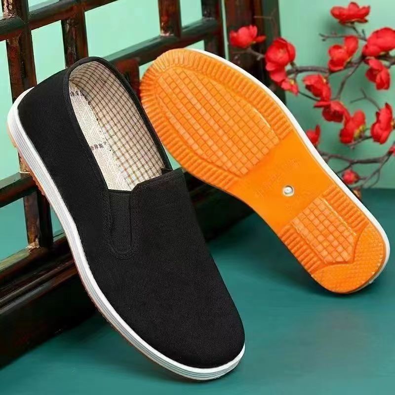 힘줄 밑창 천 신발