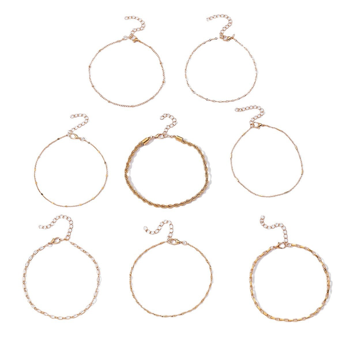 Bracciale a strati minimalista per donna stile impilabile_voghion.com