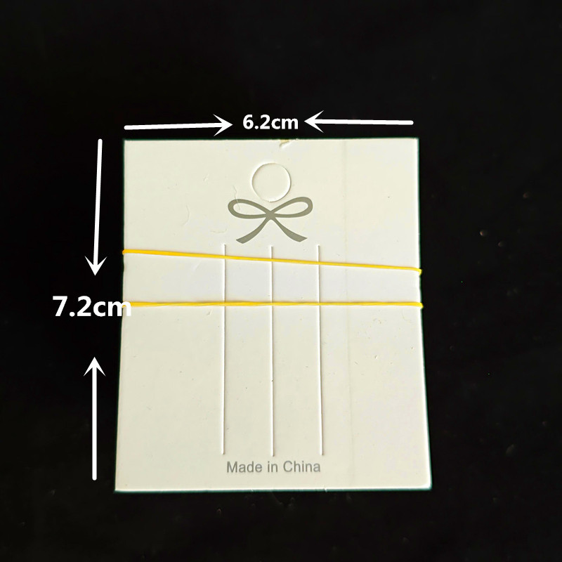 100 hojas de un paquete de tarjetas de horquilla, tarjetas de clip largas y cortas de estilo coreano, tarjetas de papel de cartón con clip para puestos callejeros