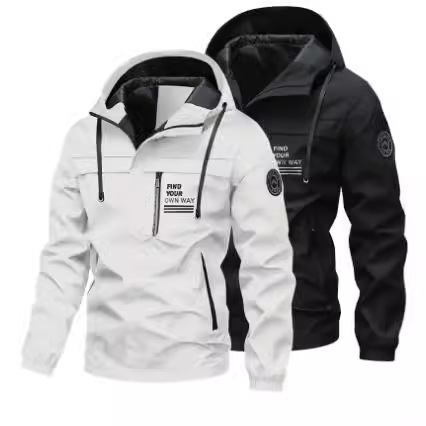 2024 Hierscht Wanter nei Aarbechtskleedung Outdoor Wanderanzug winddicht a waasserdicht Submachine Jackett Männer Trendy Stil_voghion.com