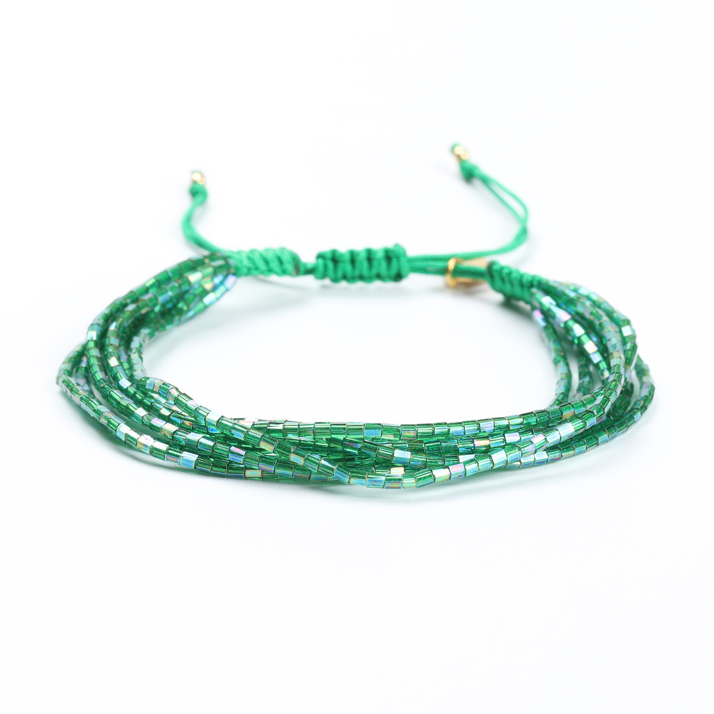Weaving Daisy Pearl Miyuki Bead Multilayer Bracelet Set wholesale jewelry Nihaojewelrypicture3