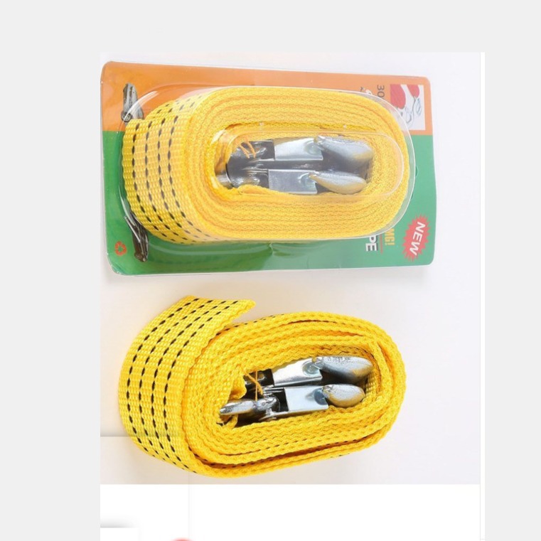 兴新拖车绳 拉紧器箱包扣扁带拖车绳钢丝拖车绳弹力绳辫子拖车绳