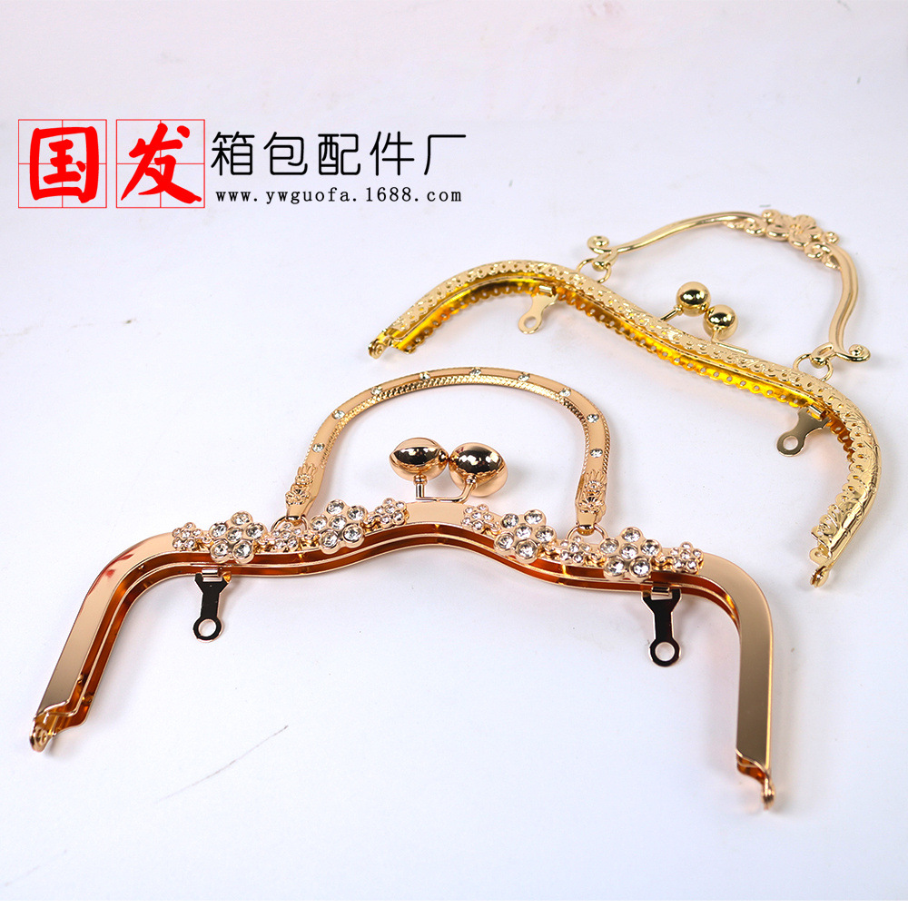 Agujero de tornillo 20,5 cm cóncavo agujero de ciruela de cintura cabeza de campana boca de mano plana oro oro claro