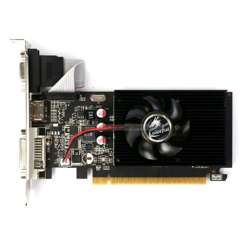 Цветная версия GT710 Gold Version 2G D3 для ПК, видеокарта GT710 Gold Version 2G D3