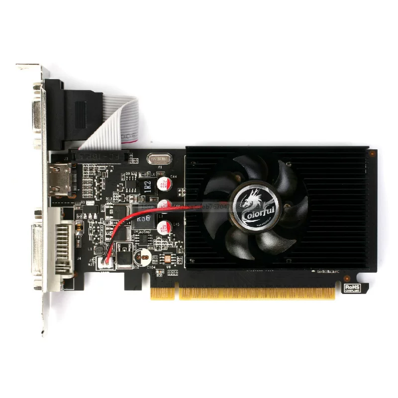 Цветная версия GT710 Gold Version 2G D3 для ПК, видеокарта GT710 Gold Version 2G D3