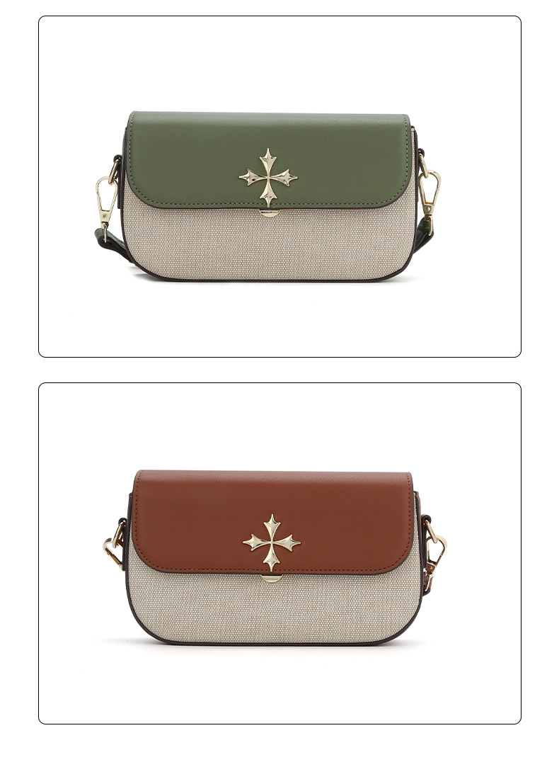 New Women's Mobile Phone Bag With Contrasting Colors Plain Weave Single Shoulder Crossbody Bag Mini Small Square Bag_voghion.com