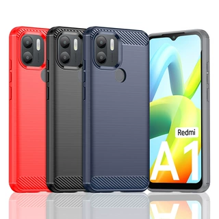 适用POCO C50手机壳 POCO C51/C55拉丝碳纤维防摔硅胶TPU手机壳