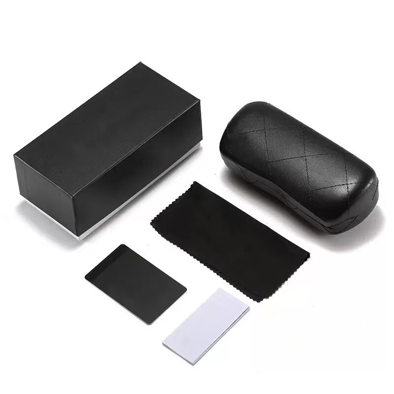 Colorful Portable Student Eyeglasses Packaging with Anti-Pressure Design, Lychee Pattern Eyeglasses Case, Square Classic Combination Packaging Box Colorful Portable Student Eyeglasses Packaging with Anti-Pressure Design, Lychee Pattern Eyeglasses Case, Square Classic Combination Packaging Box